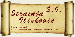 Strainja Ilišković vizit kartica